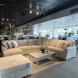 Ivory 4PC Chaise Sectional Couch