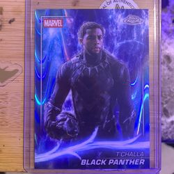 Topps 2025  chrome marvel black panther card
