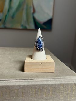 Adjustable Sodalite Gemstone Ring ( firm on price )