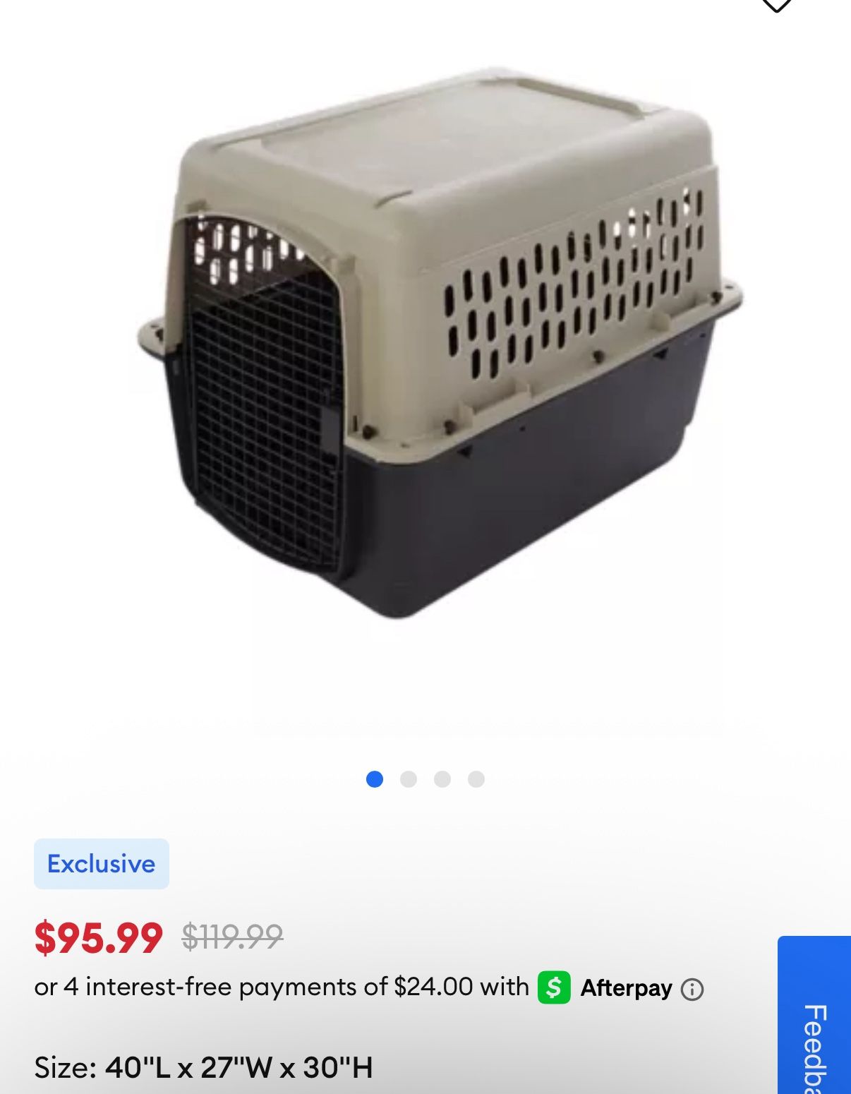 large dog crate