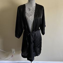 H&M silk nightgown robe women’s size Large 