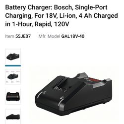 Battery Charger: Bosch
