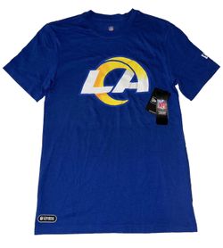 New Era Los Angeles Rams T Shirt Mens Small Blue New
