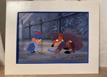 Disney's The Great Mouse Detective Matted Animation Art