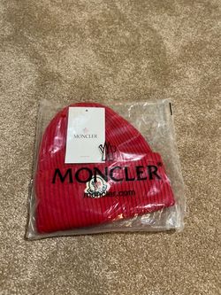 Moncler beanie/hat Red