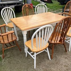 4 Brown Dining Chairs