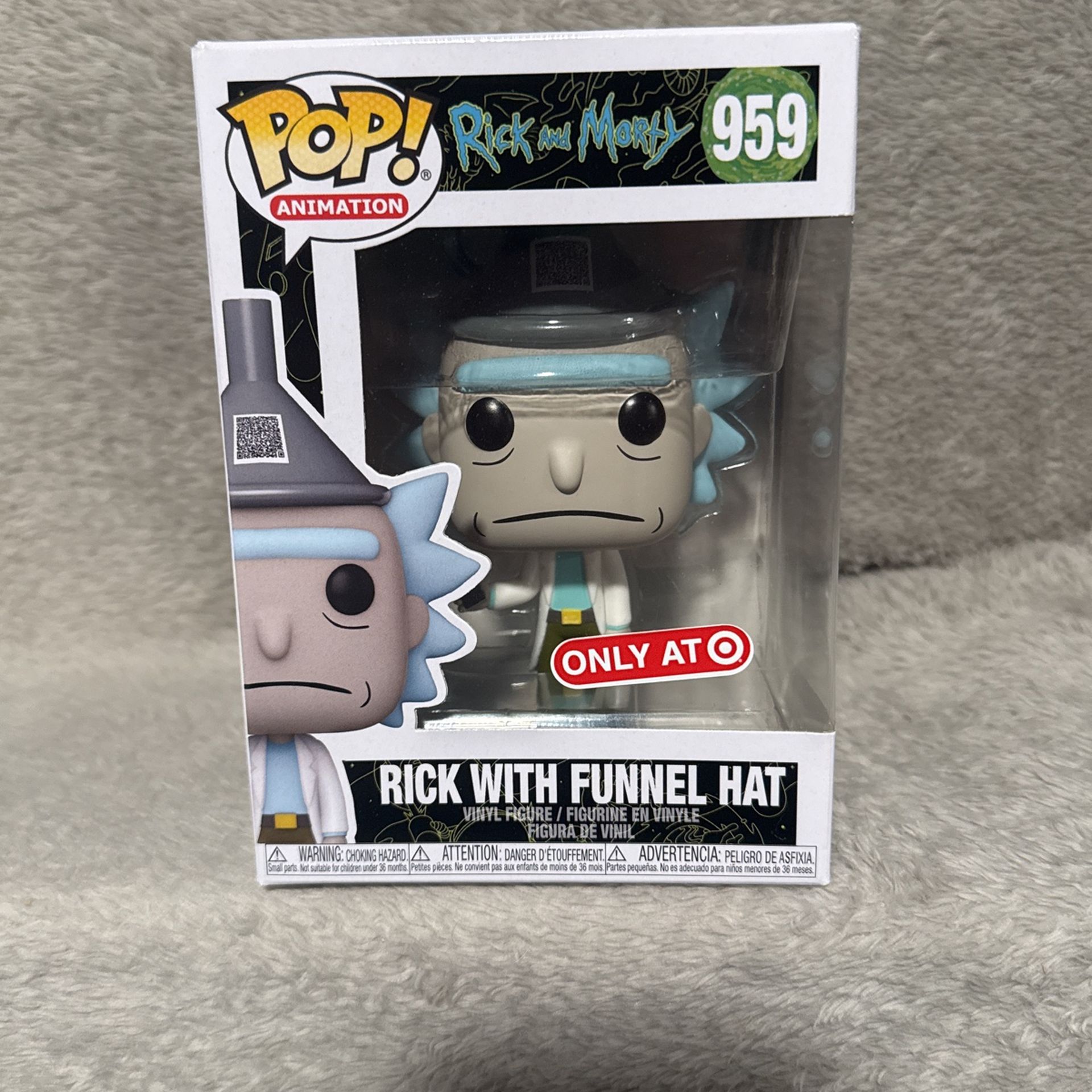 Rick With Funnel Hat Funko Pop