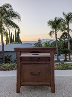 Side Table / Nightstand with an Outlet