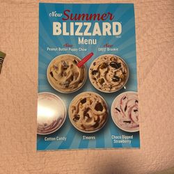 NEW Original Dairy Queen Blizzard Poster