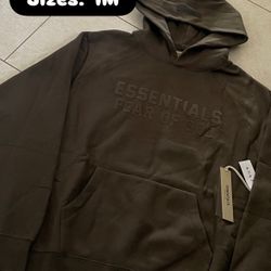 Off Black Essentials Fear Of God Hoodie