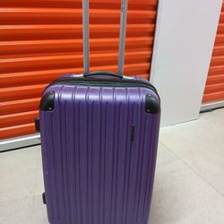 Big SIZE purple Hard Luggage With Lock And Wheels