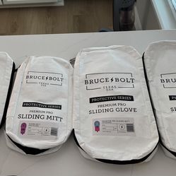 2 Adult New Bruce Bolt sliding Gloves Left 