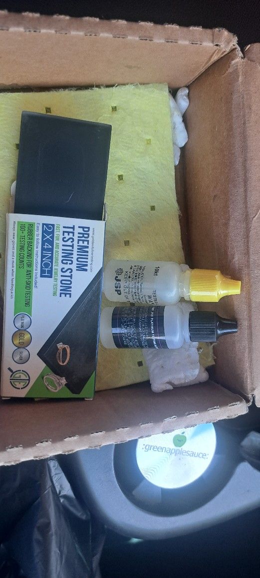 Gold testing kit.