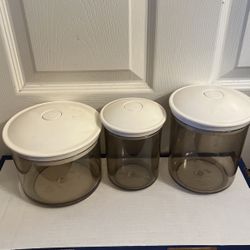 3/ Snail Vacuum Canisters KY-124 50oz :KY-123 25 Oz. KY-134 50 Oz. 
