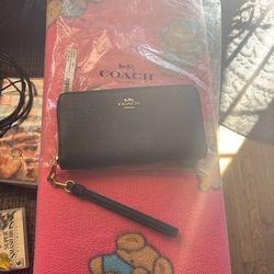 Long Zipper Coach Wallet