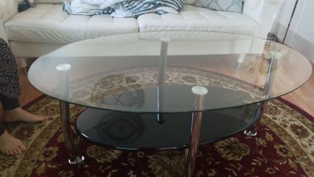 3 piece class coffee tables