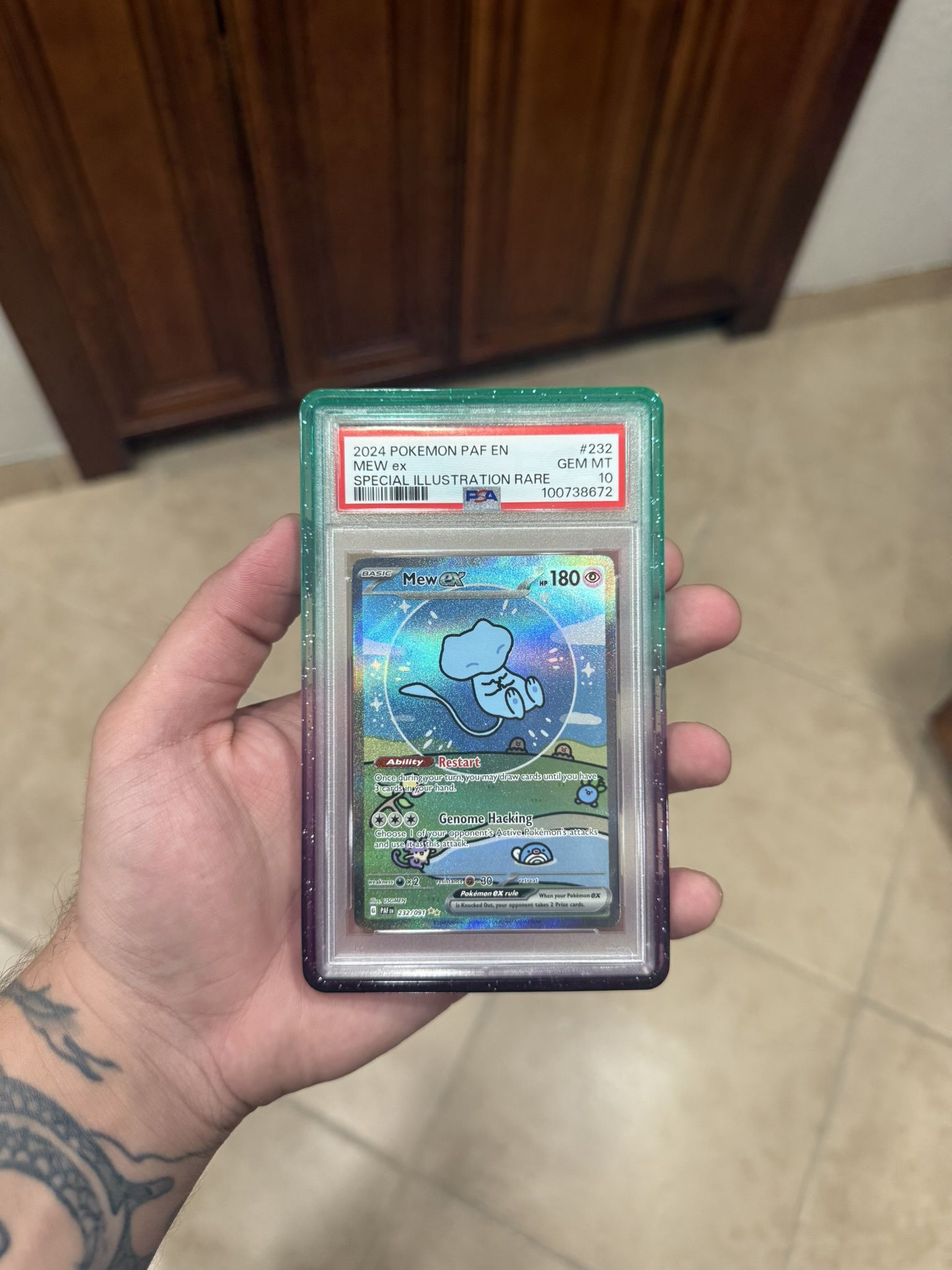 Pokemon Mew EX Bubble Mew PSA 10 Gem Mint 232/091 Sir SV Paldean Fates