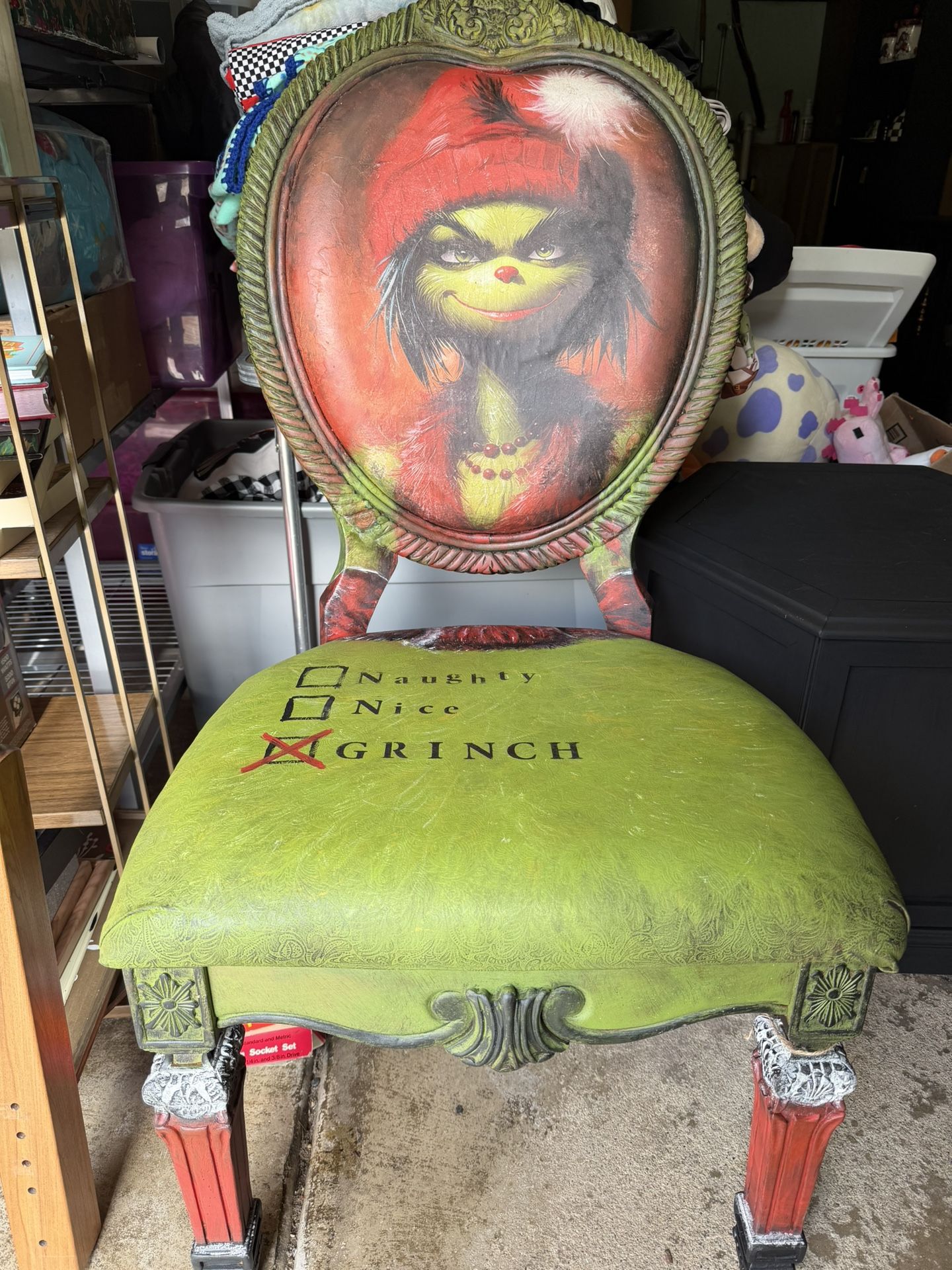Grinch Christmas Chair