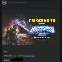 Selling Apocalypse 2 Day Digital Ticket 