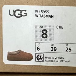Ugg Woman’s Size 8 New Tasman Chestnut Authentic 100%