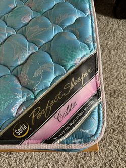 Like-new Twin Serta Mattress and Frame