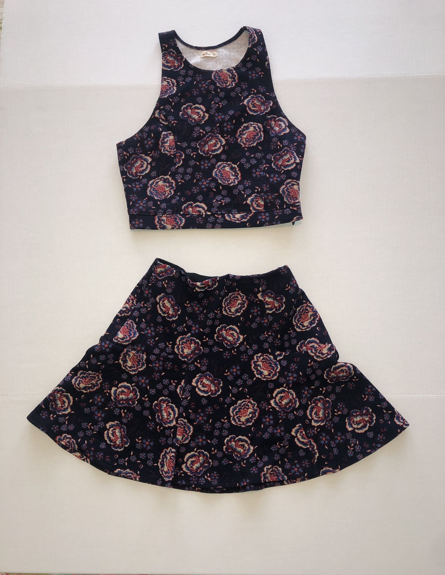 Hollister Two Piece Top And Skirt Small And Extra Small