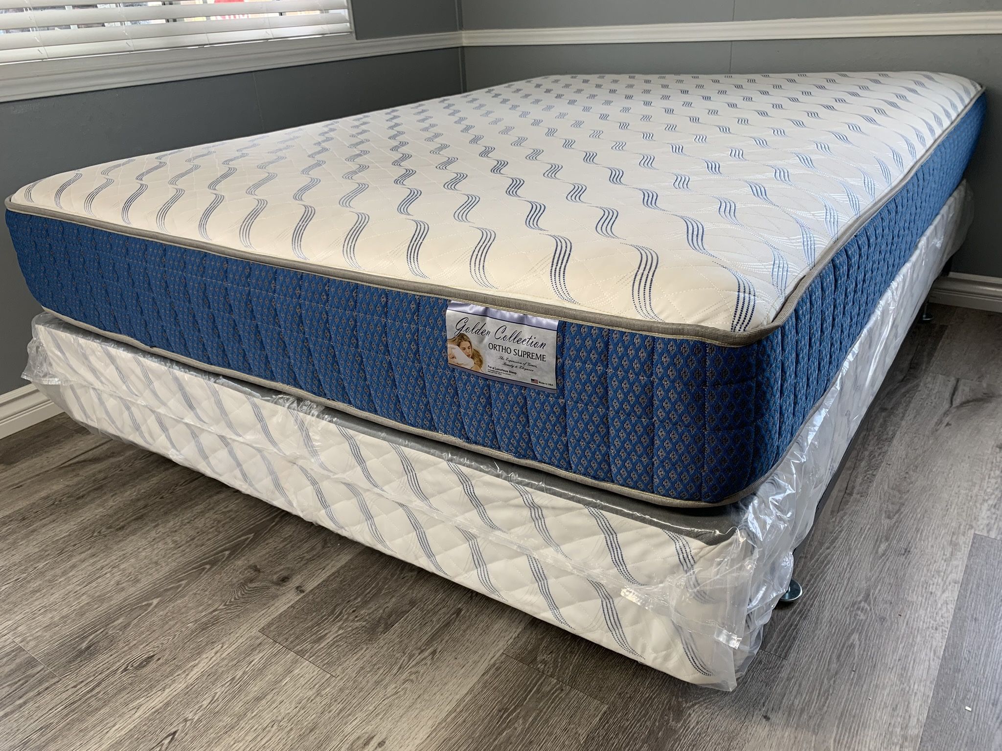 Full Size Supreme Orthopedic Mattress And Boxspring