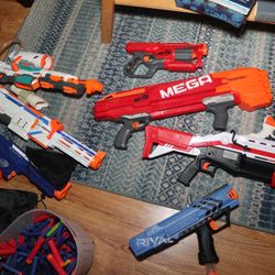Lot Of Nerf Guns 