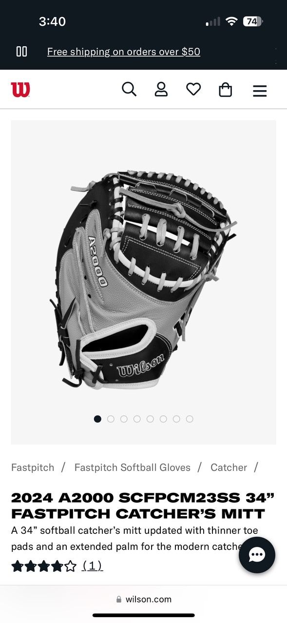 2024 A2000 34” Catchers Mitt