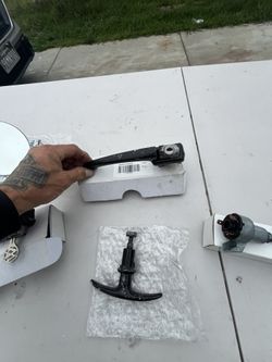 64 Vw Bug Door Handles With Key Painted Black ( Functional)