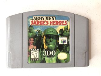 Nintendo 64 N64 Army Men Sarge's Heroes