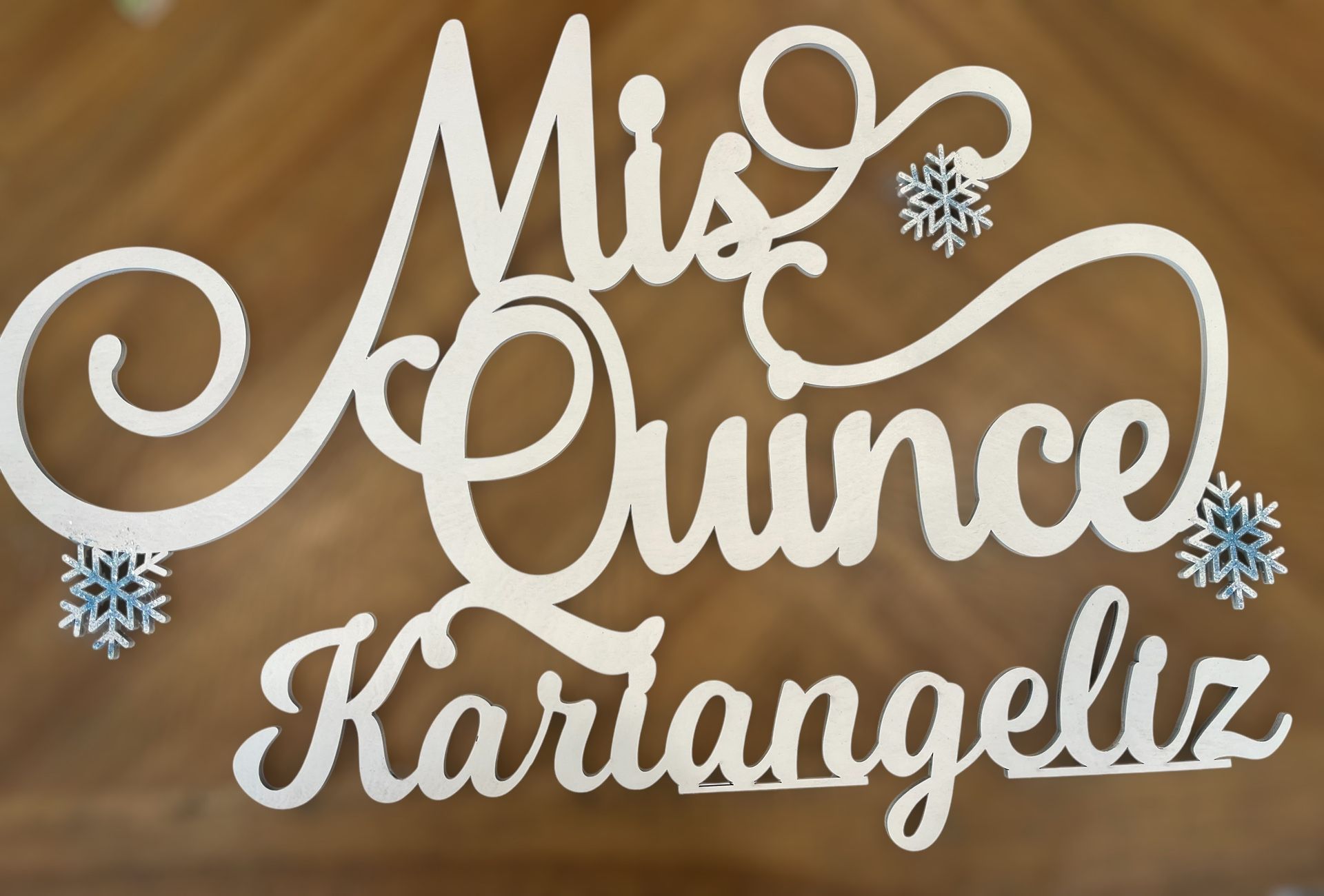 Mis Quinceañeras Personalized Sign 22” Wood