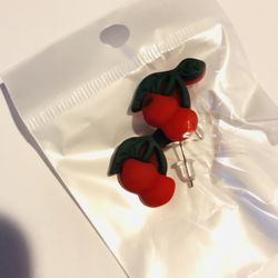 New Cherry Earring Set Extremely Lightweight