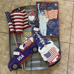 6 PCs 4th July - USA DECOR 