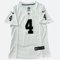 Derek Carr Oakland Raiders white Nike NFL women’s jersey Size Small