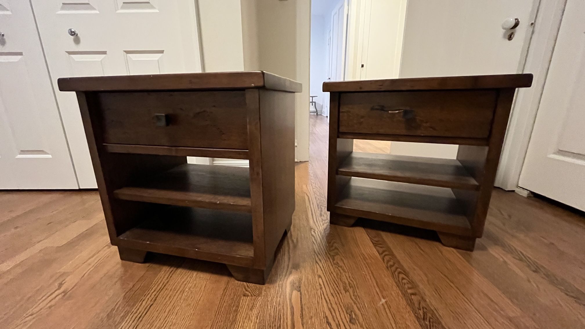 Pottery Band Sumatra Bedside Tables X2