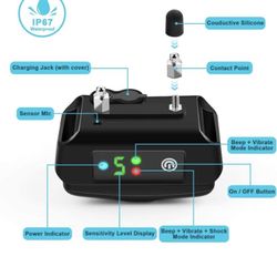 Bark Collar for Small Medium Large Dogs 5-150 Lbs,Bark Collar with Adjustable Sensitivity and Intensity Beep Vibration and Optional Shock Function,Rec