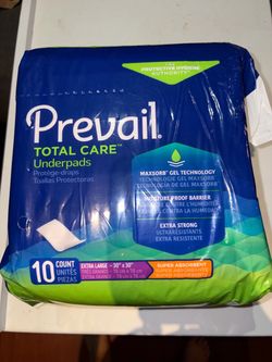 Pee pads Prevail Total Care Underpads Extra Large 10 Count