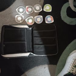 Sony Psp Traveling Case And 8 Games