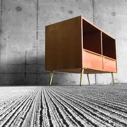 Beautiful MCM Teak Cabinet With Modern Twist, Brass Legs. Reimagined With Love 🖤