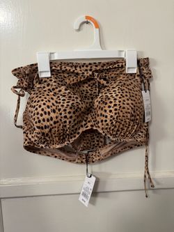 Cheetah print bikini bra and underwear set new with tags size 36 C & L