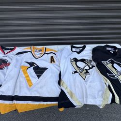 Authentic Vintage Hockey Jerseys (4)  (Used) Sizes XL-XXL 