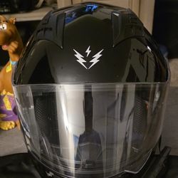 1 Storm Motorcycle Helmet With Helmet  Headset 