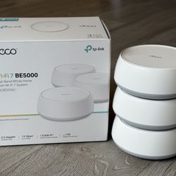 TP-Link Deco BE5000 Whole Home Mesh WiFi 7 System (3-pack)