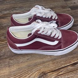 Burgundy Vans