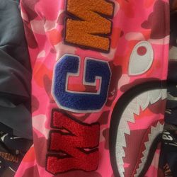 Bape Hoodie (Medium, Pink)