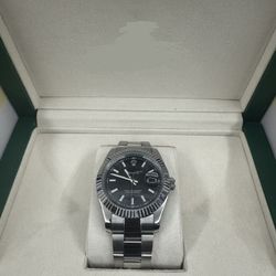 Rolii DayJust 41mm Watch - Black Dial