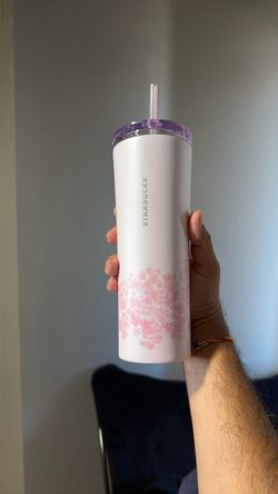 Starbucks Cherry Blossom Tumbler with Straw