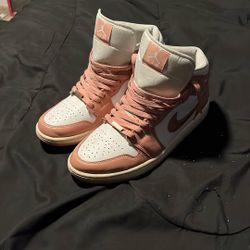 Pink Air Jordan Lows Mids Size 9.5 Men, Size 11 Girls