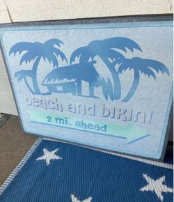 Beach Decorative Metal Sign